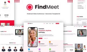 Findmeet – Video Conference Elementor Template Kit