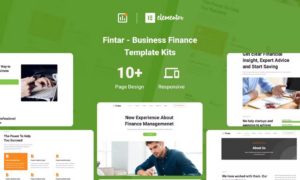 Fintar – Finance Management Elementor Template Kit