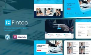 Fintec – Finance, Business Company Elementor Template Kit