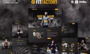 Fit Factory – Fitness Gym Elementor Template Kit