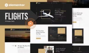 Flights – Private Jets Elementor Template Kit