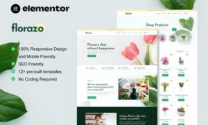 Florazo – WooCommerce Florist & Flower Shop Elementor Template Kit