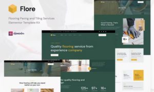 Flore – Flooring & Tiling Services Elementor Template Kit