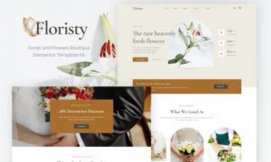 Floristy – Florist & Flower Boutique Elementor Template Kit