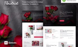 Flowtrist – Flower Boutique & Florist Elementor Template Kit