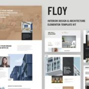 Floy – Interior Design & Architecture Elementor template kit