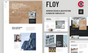 Floy – Interior Design & Architecture Elementor template kit