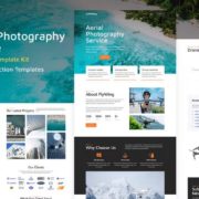 FlyWing – Drone Aerial Video & Photography WordPress Elementor Template Kit