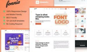 Fonnia – Digital Product Store Elementor Template Kit