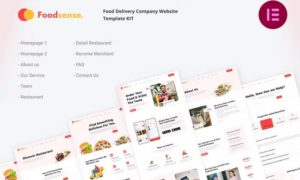 FoodSense | Food Delivery Elementor Template Kit