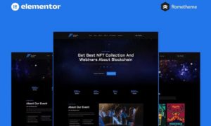 Fortynes – NFTs Conference Elementor Pro Full Site Template