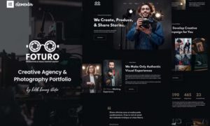 Foturo – Photography Portfolio & Creative Agency Elementor Template Kit