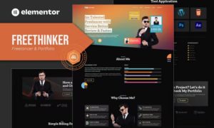 Freethinker – Freelancer & Portfolio Elementor Template Kit