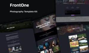 FrontOne – Creative Photography Template Kit