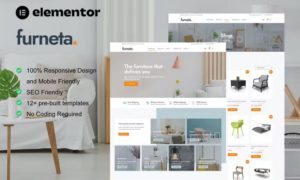 Furneta – Furniture Shop Elementor Template Kit