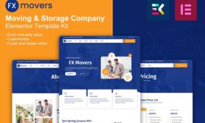 FX Movers – Moving & Storage Company Elementor Template Kit