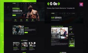 G-on – Fitness & Gym Elementor Template Kit