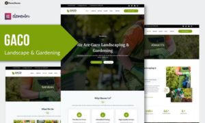 Gaco – Landscape & Gardening Elementor Template Kit