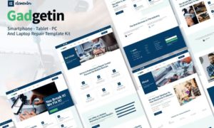 Gadgetin – Smartphone & Computer Repair Elementor Template Kit