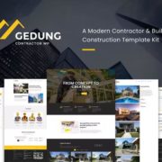 Gedung- Contractor & Building Construction Elementor Template Kit