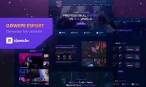 GGWEPE – Esports & Gaming Elementor Template Kit