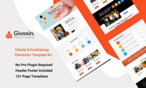 Givoxin – Charity Elementor Template Kit