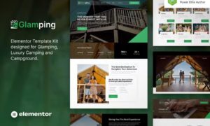 Glamping – Luxury Camping & Campground Elementor Template Kit