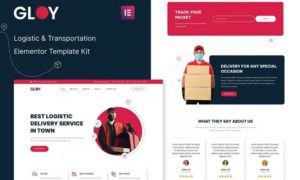 Gloy – Logistic & Transportation Delivery Elementor Template Kit