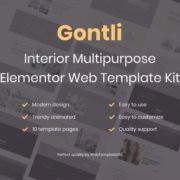 Gontli – Interior Multipurpose Template Kit