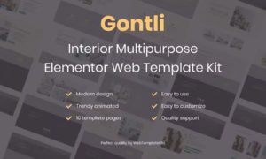 Gontli – Interior Multipurpose Template Kit