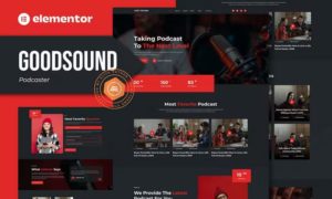 Goodsound – Podcaster Elementor Template Kit