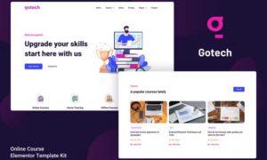 Gotech – Online Course Elementor Template Kit