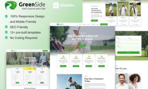 Greenside – Golf Club & Academy Elementor Template Kit