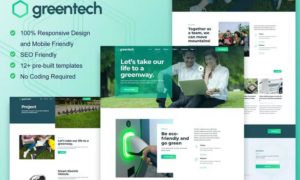 GreenTech – Green Technology Services Elementor Template Kit