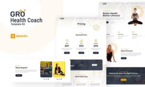 Groweal – Health Coaching Elementor Template Kit