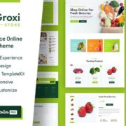 Groxi – Grocery Store Elementor Template Kit