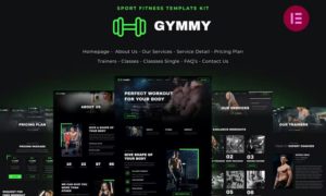 Gymmy – Fitness & Gym Elementor Template Kit