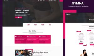 Gymna – Fitness & Gym Elementor Template Kit