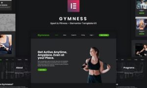 Gymness – Sport & Fitness Elementor Template Kit