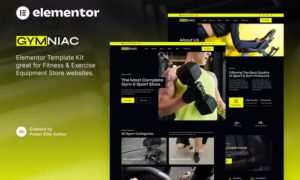 Gymniac – Fitness & Exercise Equipment Store Elementor Template Kit