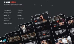 Hairbrosh – Barbershop & Hair Salon Elementor Template Kit