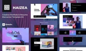 Haizea – Creative Portfolio & Resume Elementor Template Kit