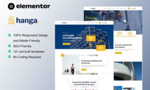 Hanga – Construction & Building Elementor Template Kit