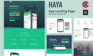 Haya – App Startup Elementor Template Kit