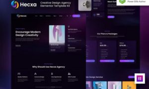 Hecxa – Creative Design Agency Elementor Template Kit