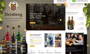 Heisberg – Craft Beer & Brewery Elementor Template Kit