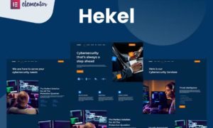 Hekel – Cyber Security Elementor Template Kit