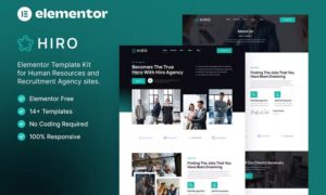 Hiro – Human Resources & Recruitment Agency Elementor Template Kit