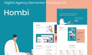 Hombi – Digital Agency Elementor Template Kit