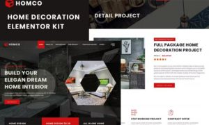 Homco – Home Interior Design Services Elementor Template Kit